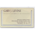 Business Card Bookmark w/ Card & Envelope (Brushed Gold/ Silver Steel)